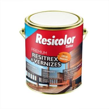 Imagem de Verniz Proteção para Madeira Alto Brilho Tingidor Resitrex Galão Cores