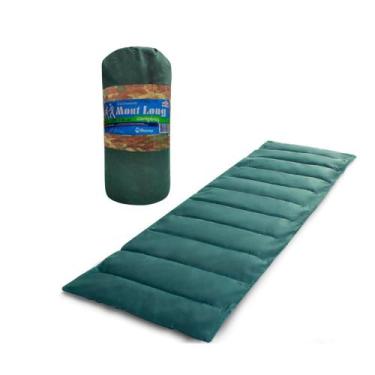 Imagem de Colchonete Camping Pesca Acampar Verde Solteiro Mont Long, Verde liso