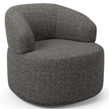 Imagem de Poltrona Giratória Orgânica Para Sala De Estar Living Helena L02 Linho