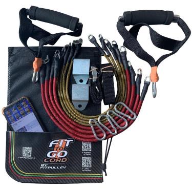 Imagem de Extensores Elásticos Revestido Exercícios Fittogo Cord 70kg-Unissex