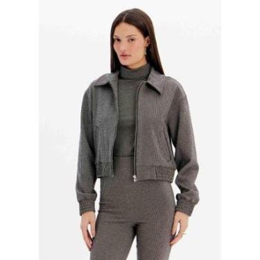 Imagem de Jaqueta Bomber Xadrez-Feminino