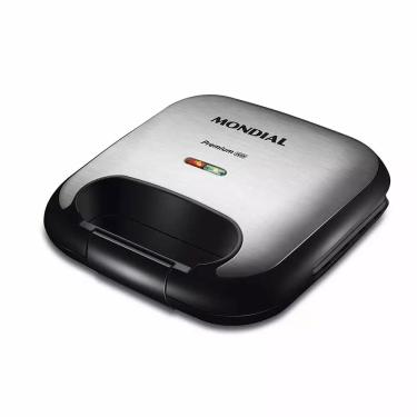 Imagem de Grill e Sanduicheira Mondial Premium S-25 Inox/Prata - 750W 110V