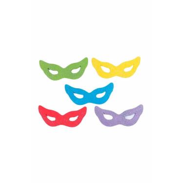 Imagem de Máscara Decorativa para Carnaval de Isopor com 10 Unidades