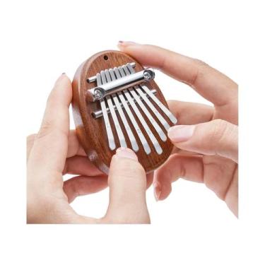 Imagem de Mini Kalimba Para Crianças Com 8 Teclas Em Estilo Gota De Água, Piano 