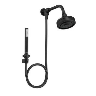 Imagem de Chuveiro Deca com Desviador Universal Redondo de Parede Black Matte De