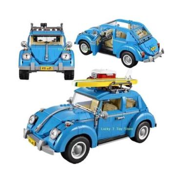 Imagem de Conjunto De Blocos De Montar Carro Camper Blue Beetle 1167 Peças, Mode