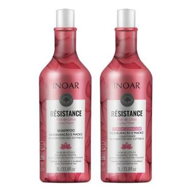 Imagem de Inoar Kit Flor De Lotus Shampoo + Condicionador 1 Litro - Congratulati