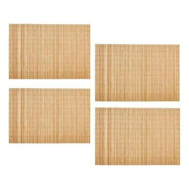 Imagem de Jogo Americano Bambu Cru Com 4 Unidades - Mimo Style Cor Nat - Congrat