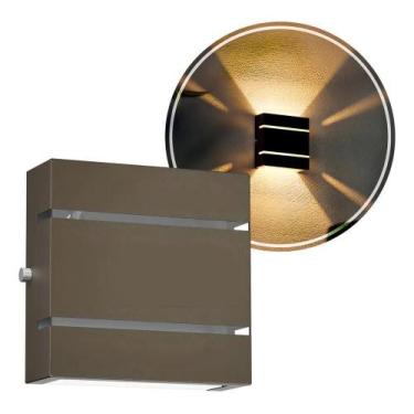 Imagem de Arandela Slim 2 Fachos 2 Frisos Externo Muro Parede Mf103 Co - Congrat