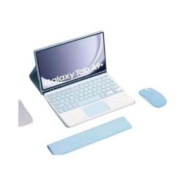 Imagem de Capa Com Teclado Para Samsung Galaxy Tab A9 plus S6 Lite A7 A8 A9 S7 S