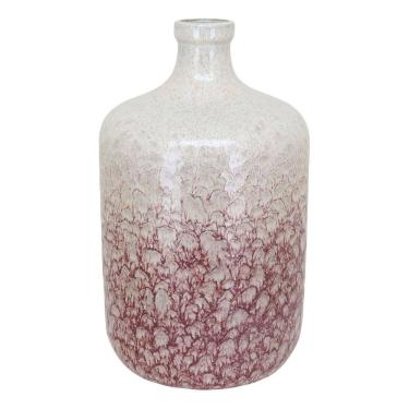 Imagem de VASO DECORATIVO ENFEITE PLANTA CERÂMICA 30x18x18cm ROSA