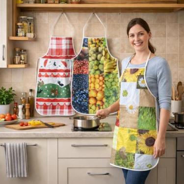 Imagem de Aventais Térmicos Resistentes para Garçom Chapeiro Lanchonete Cozinha 