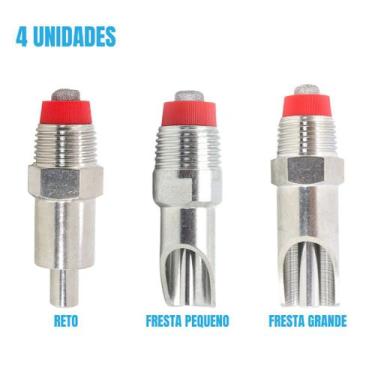 Imagem de Kit Bico Bebedouro Chupeta Automático Porco Suíno Inox Resistente 1UN 