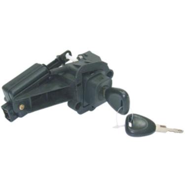 Imagem de Botão Porta Malas com Chave Mecânica Traseiro Clio 2 99 a 03 F103 Compatível com Renault 1999 a 2003 com Suporte