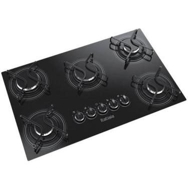 Imagem de Cooktop Itatiaia a Gás 5 Bocas Mesa Vidro Temperado Preto Bivolt, Pret