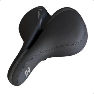 Imagem de Selim Bike 2 Molas High One Airflow System Comfort C/ Elastômero Cinza