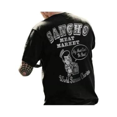 Imagem de Camiseta Masculina Oversized Gótica Harajuku Com Estampa De Caveira, M