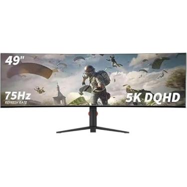 Imagem de YOGAES Monitor de Jogos Ultrawide de 49 Polegadas Dual QHD (5120x1440) IPS Curvo,3800R...