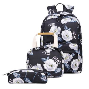 Imagem de Mochila Usb Notebook Bolsa Necessarie Feminina Kit Escolar - GUELPH, U