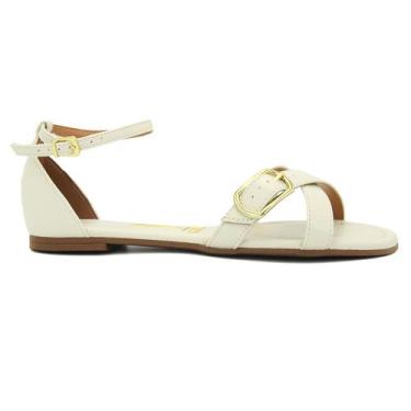 Imagem de Sandalia Vizzano Original Rasteirinha Baixa Feminino 1006, 38, Off, Wh
