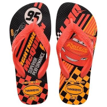 Imagem de Chinelo Havaianas Kids Cars Infantil Menino 23 ao 36, 31/32, Laranja