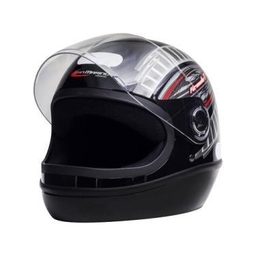 Imagem de Capacete taurus formula 1 r grafic preto 60, Preto e Cinza, 60