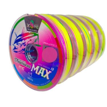 Imagem de Linha Multifilamento 9 Fios Stamina Max 100m Pesca - DEYU, Colorida, 0