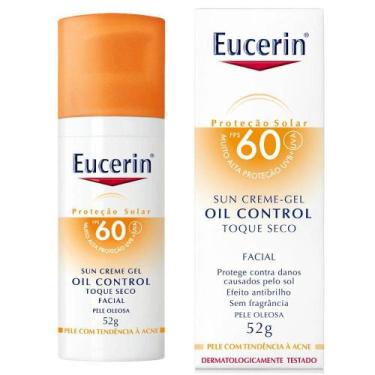 Imagem de Protetor Solar Facial Gel Creme Antioliosidade FPS60 Eucerin Sun 52g