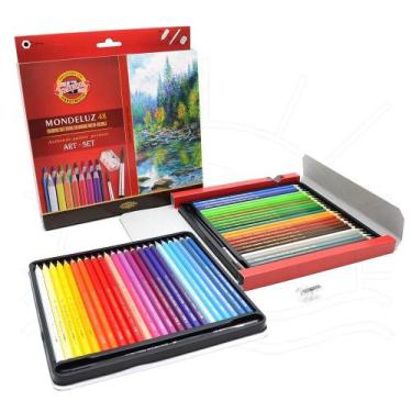 Imagem de Lápis de Cor Aquarela Mondeluz - 48 Cores - Koh-I-Noor