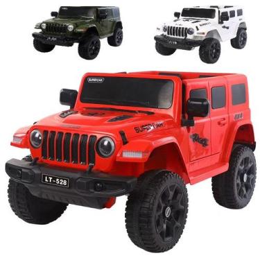 Imagem de Carrinho Elétrico Infantil Jipe Off  Road 4x4 Com Controle Remoto Inbr