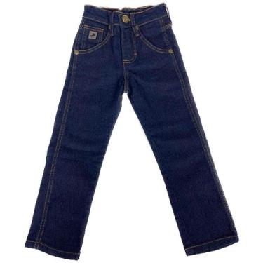 Imagem de Calca Jeans Infantil Rodeio Unissex Azul, Azul, Escuro, 10