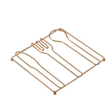 Imagem de Descanso De Panela Metal Arthi Querida Rose Gold Cobre 2227