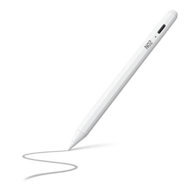 Imagem de Caneta Digital para iPad NO2PROBLEMS Pencil Stylus Touch com Ponta Extra e Alta Sensibilidade Escrita Suave (Branca)
