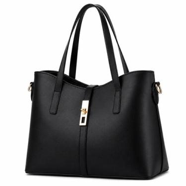 Imagem de Bolsa Feminina Grande Sacola Estilosa Trabalho Faculdade Resistente Es