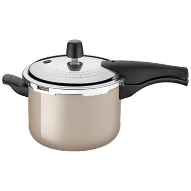 Imagem de Panela de Pressão Tramontina 4,5L Marrom Vancouver, 4,5L, Marrom