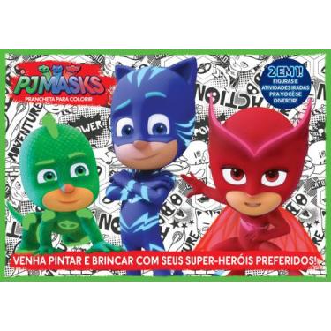 Imagem de Livro - Pj Masks Prancheta Para Colorir