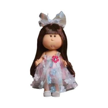 Imagem de Boneca De Batata Espanhola De 24CM Com Vestido Fofo, Chapéu E Acessóri