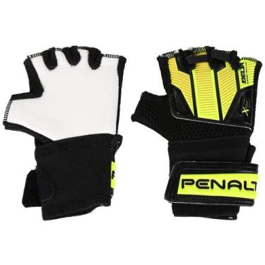 Imagem de Luva de Goleiro Penalty Futsal Juvenil Delta Indoor Training Preto/ama