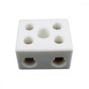 Imagem de Conector Porcelana Brasfort 2 Polos - 06Mm Fixar - 8607 - Kit C/10 Pec
