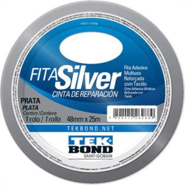 Imagem de Fita Adesiva Silver Tek 48Mmx25M-Prata - TEKBOND