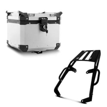 Imagem de Baú+bagageiro de chapa top case 35 l super adventure kawasaki versys 6