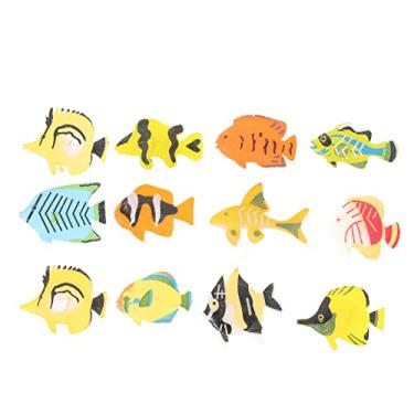 Imagem de Balacoo 12 Unidades Ornamentos De Paisagismo Do Tanque De Peixes Tanque De Peixes Artificiais Brinquedos De Peixe Para Aquário Falso Peixe Nadador Filho Plástico Brilhar Peixe De Água Doce