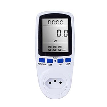 Imagem de Medidor de energia digital LCD wattímetro dispositivo de monitoramento wattagem eletricidade Kwh Power Measuring Outlet Analyzer