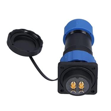 Imagem de Conector à prova d'água, contato de cobre banhado a ouro 380V 45A Tomada industrial Conexão firme 2000MΩ Resistência de isolamento para equipamentos(4 núcleos)