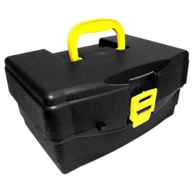 Imagem de Caixa Hi Especial Preto com 4 Bandejas (34x23x16,5cm)