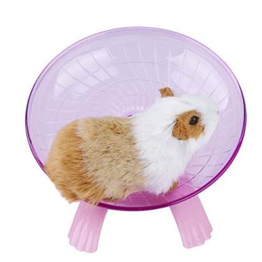 Imagem de Roda de Hamster, Roda de Plástico Super Silencioso Hamster Exercício Rolo para Chinchilas Gerbils Guiné (Rosa)