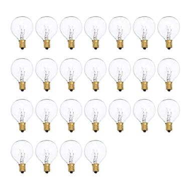 Imagem de Tingpai Substituição de lâmpadas G40 Lâmpada de lâmpada de tungstênio G40 7W 220-240V Lâmpada globo t nsparente E12 Lâmpadas de base pa deco ção de pátio interno ao ar livre Deco ção de festa de