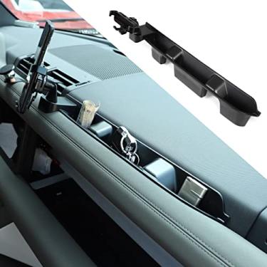 Imagem de PIUGILH Suporte de celular para console central de carro de liga de alumínio para Land Rover Defender 90 110 2020-2022 com porta-luvas organizador de armazenamento de painel acessórios de carro