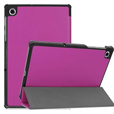 Imagem de Capa protetora para tablet Para a guia Lenovo. M10 FHD. Mais (2º gen) Tb-x606f. Estar comprimido de caixa de comprimido PC Difícil Coverwith Trifold & Auto Wakesleep Estojos para Tablet PC (Color : P