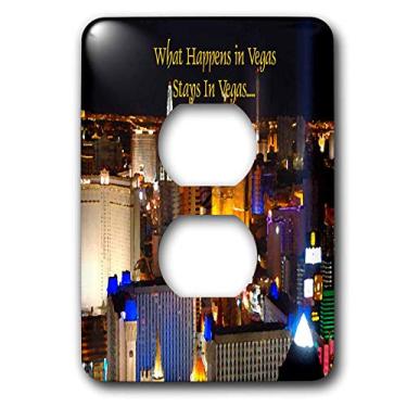 Imagem de 3dRose Capa de 2 tomadas What Happens Stays In Vegas da lsp_4398_6"